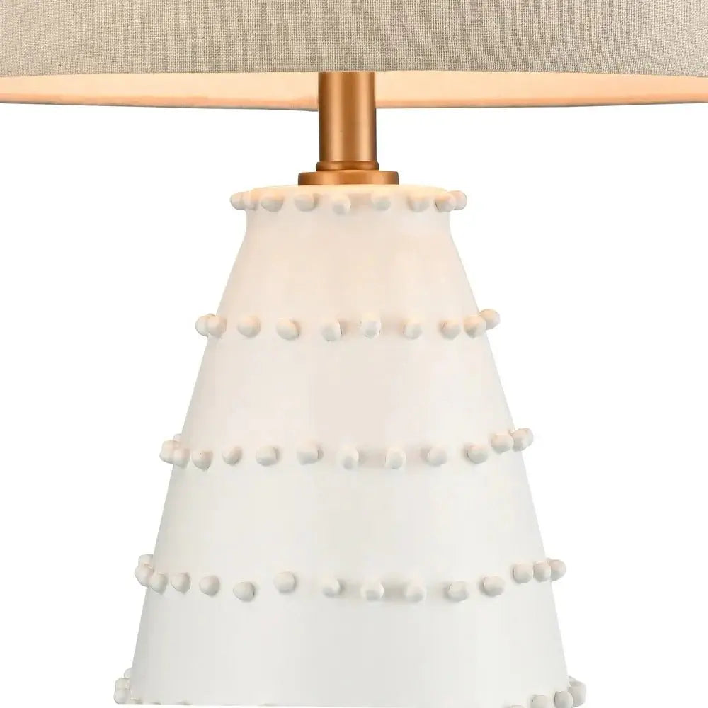 Amelia Garce White Ceramic Table Lamp 76cm