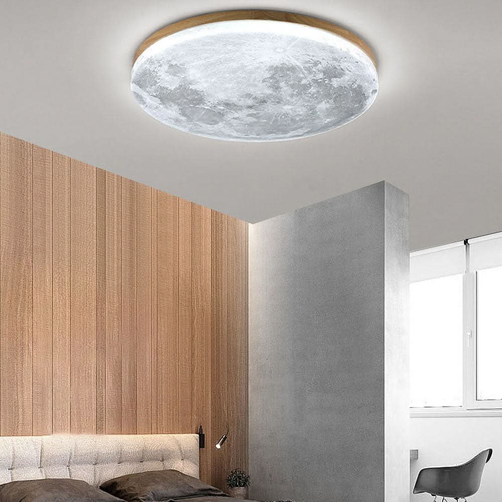 Modern LED Ceiling Light – Moon Design