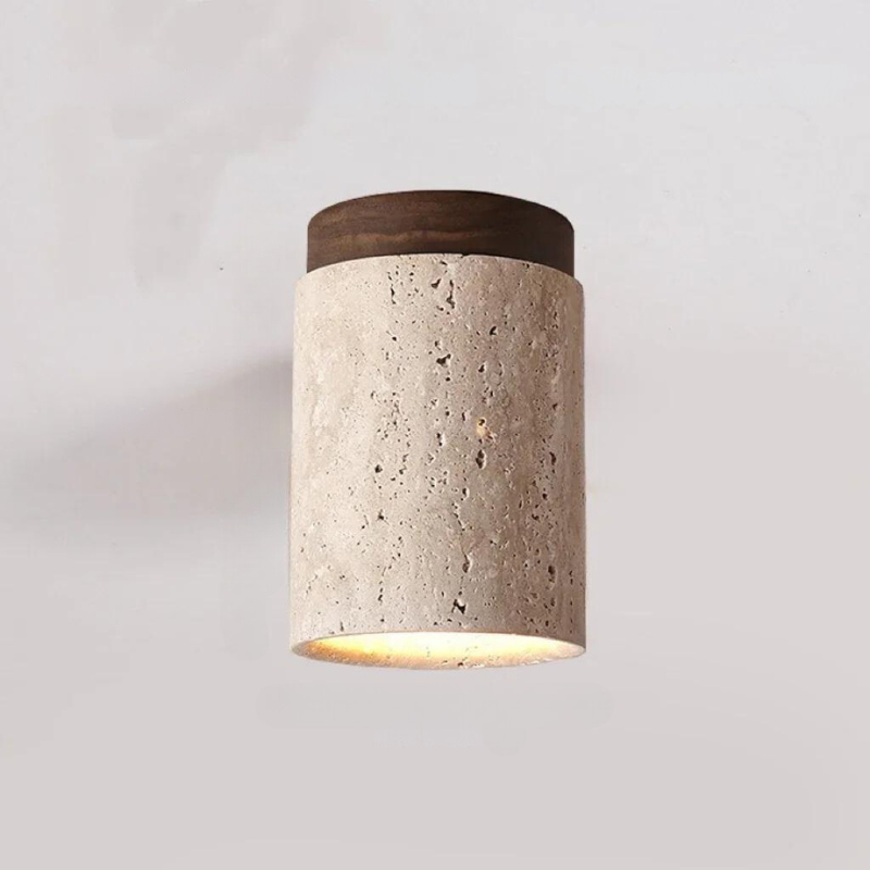 Recessed Travertine LED Ceiling Light