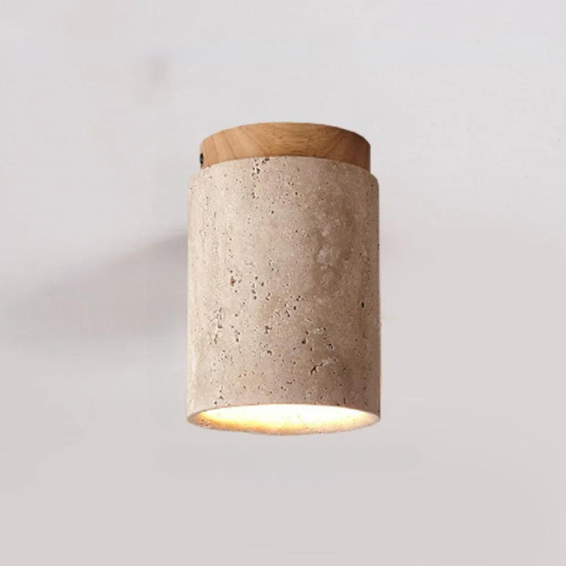 Recessed Travertine LED Ceiling Light