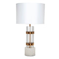 Abbey Marble Brass Table Lamp 70cm