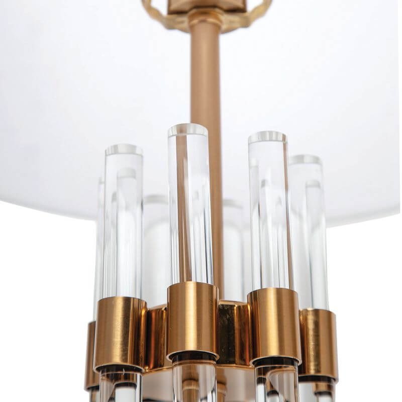 Abbey Marble Brass Table Lamp 70cm