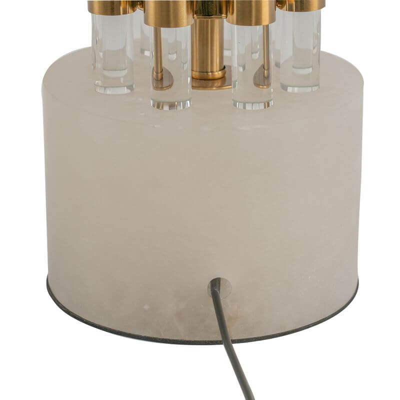Abbey Marble Brass Table Lamp 70cm