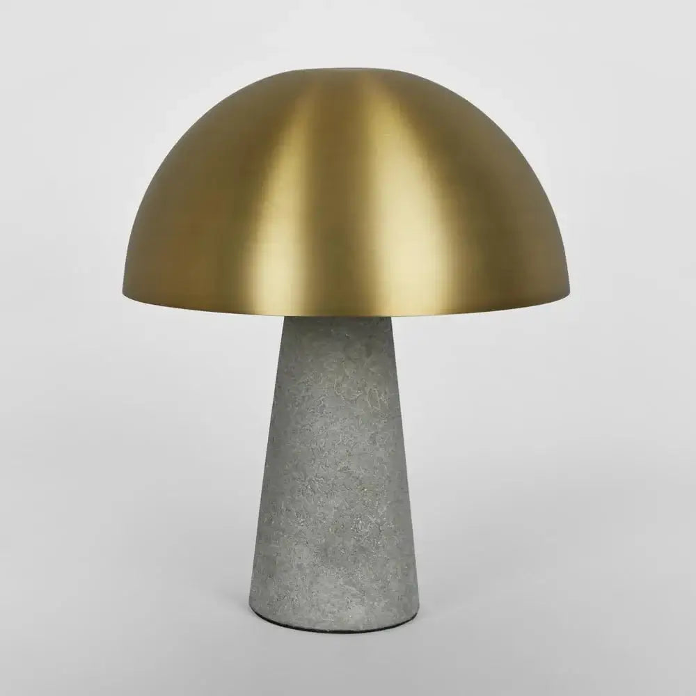 Arden Antique Brass Concrete Table Lamp 35cm