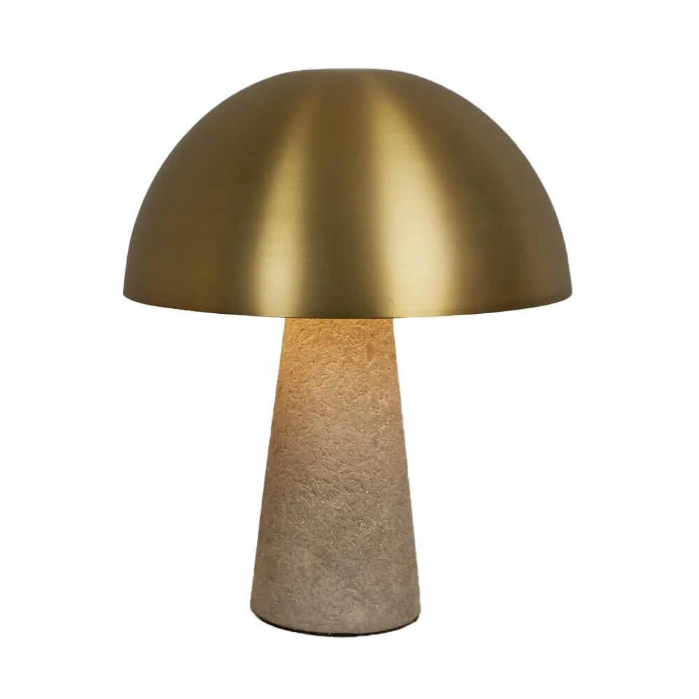 Arden Antique Brass Concrete Table Lamp 35cm