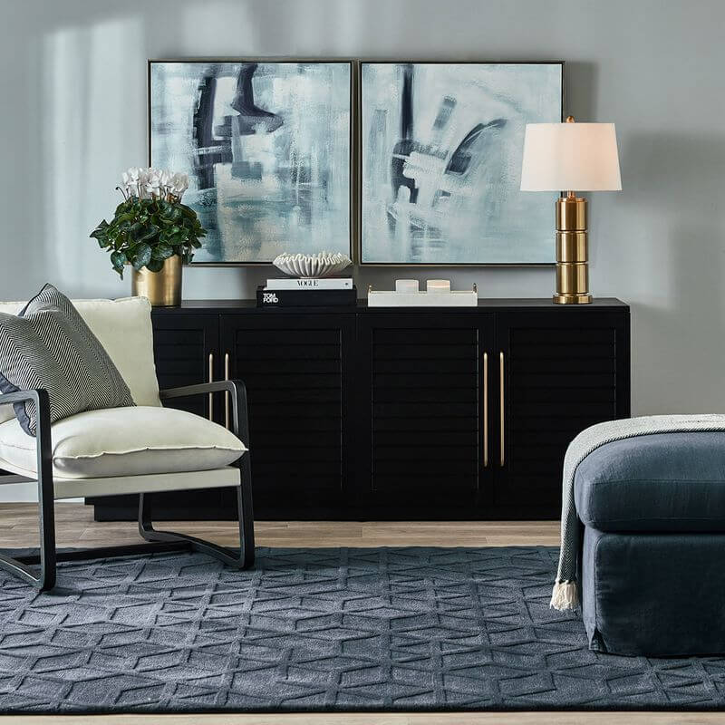 Brixton Brushed Gold Table Lamp 68cm