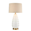 Grace White Ceramic Table Lamp 76cm