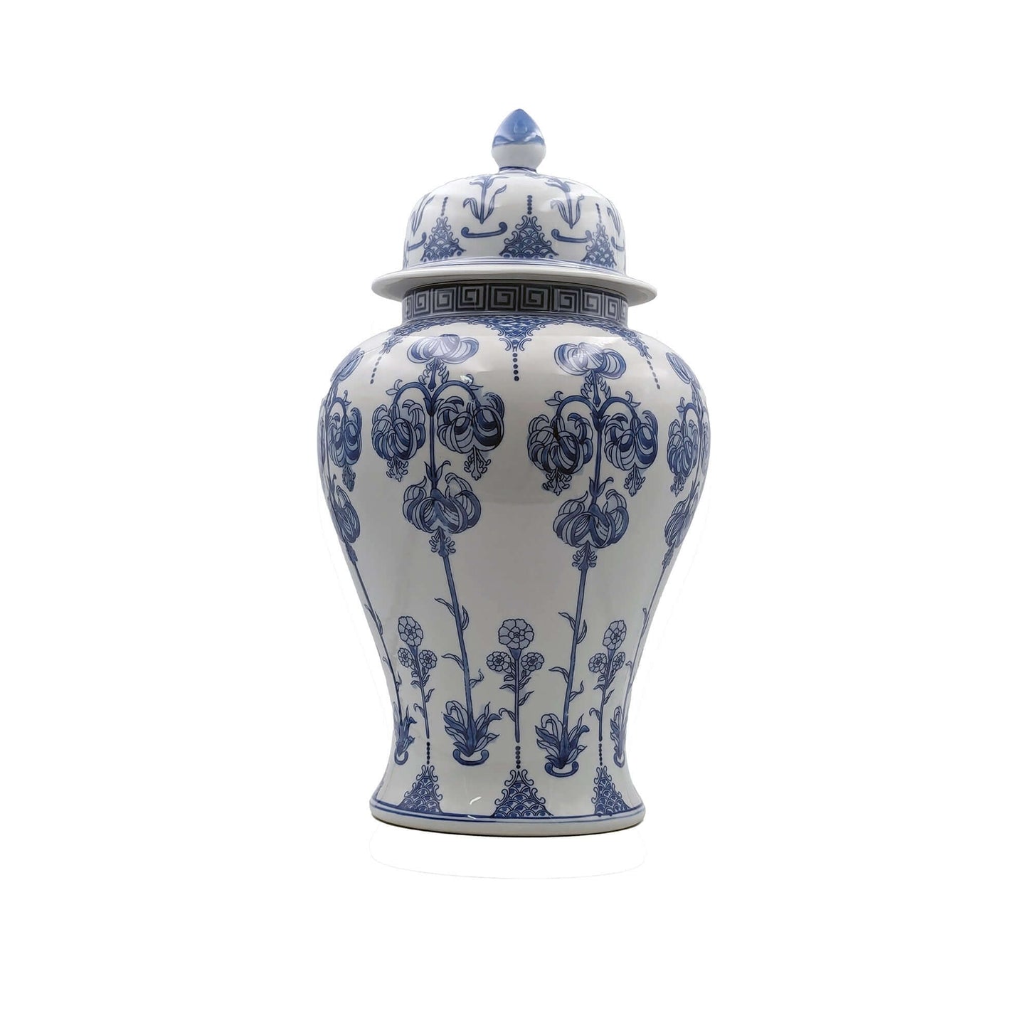 Blue White Hand-Finished Ginger Jar Set