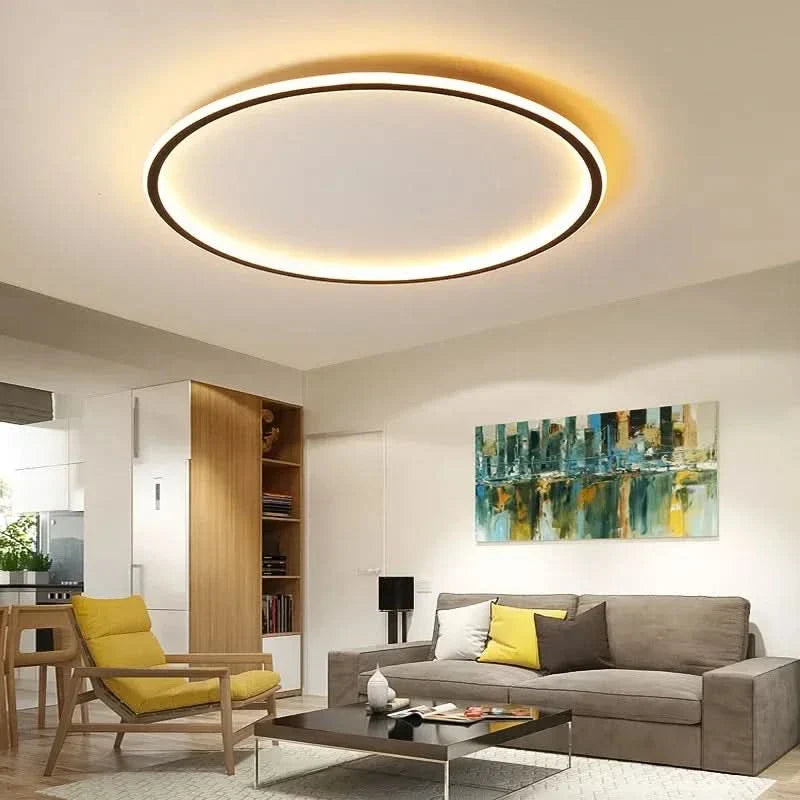 Minimal Round LED Ceiling Light – Warm White