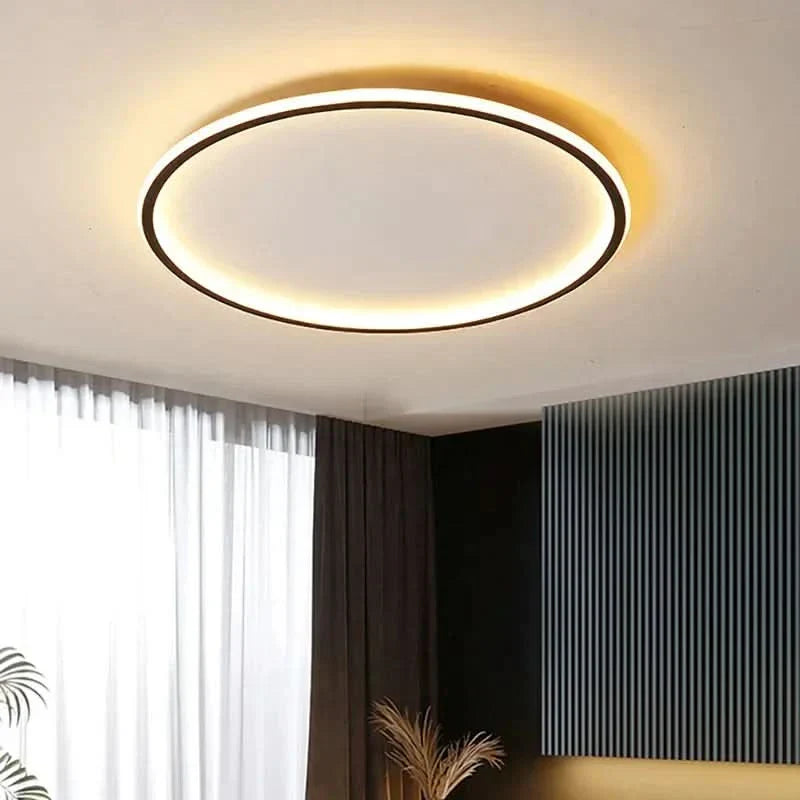 Minimal Round LED Ceiling Light – Warm White