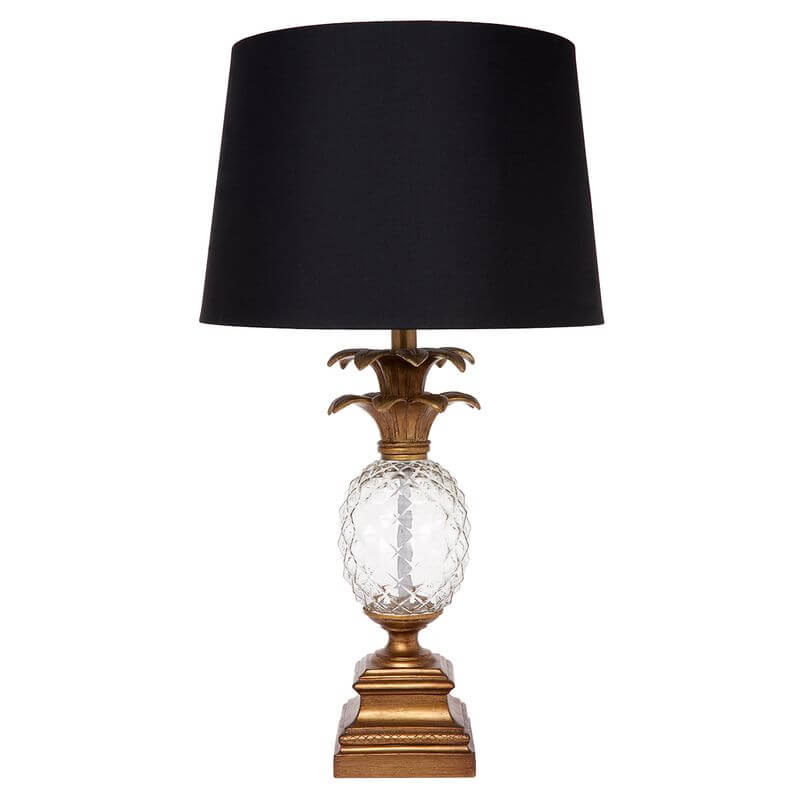 Kingsley Pineapple Glass Table Lamp 66cm