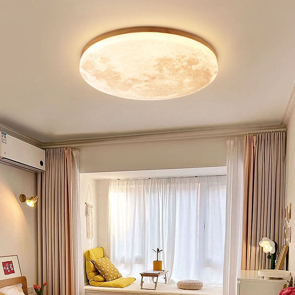 Modern LED Ceiling Light – Moon Design
