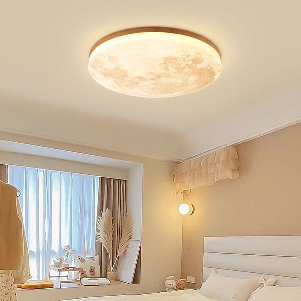 Modern LED Ceiling Light – Moon Design