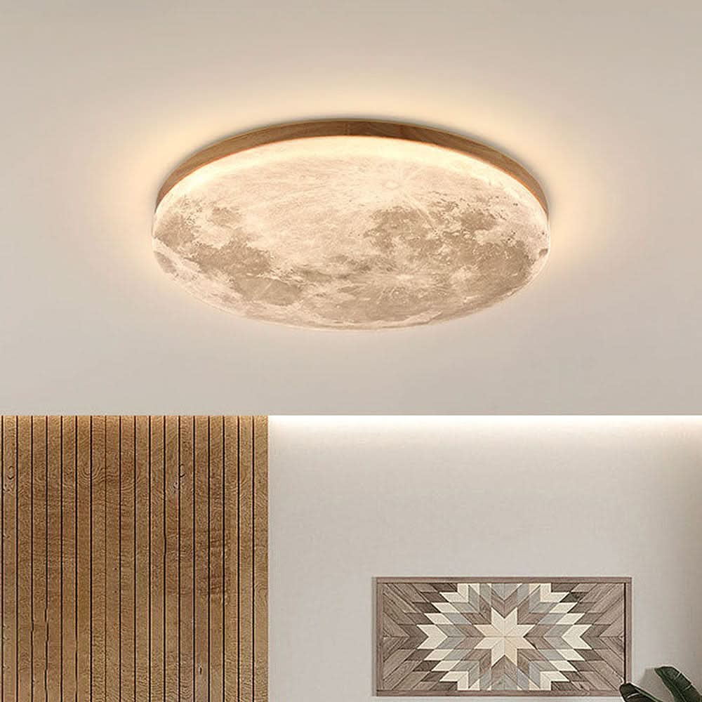 Modern LED Ceiling Light – Moon Design