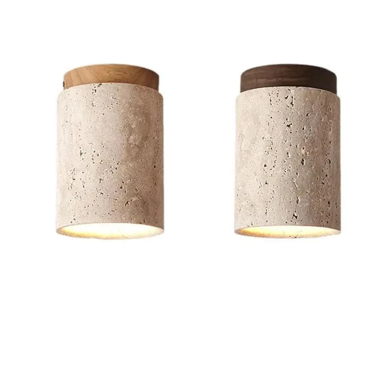Recessed Travertine LED Ceiling Light