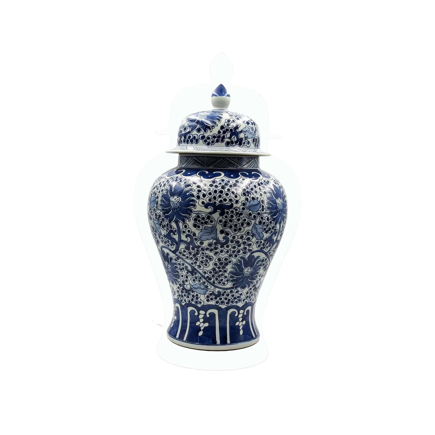 Classic Blue & White Floral Ginger Jar Set