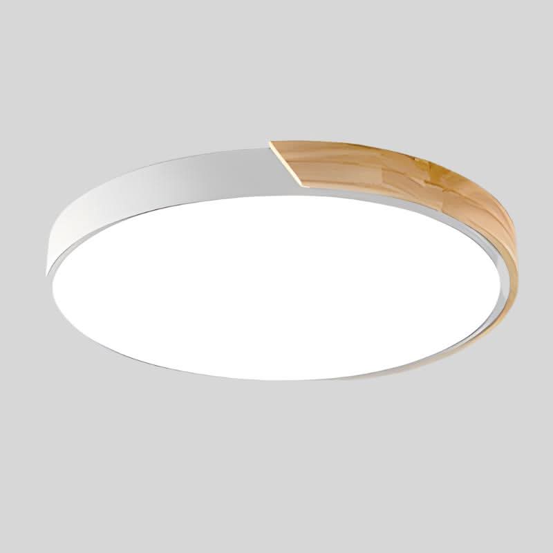 Minimal Wood LED Ceiling Light – Round Design, 23–30cm