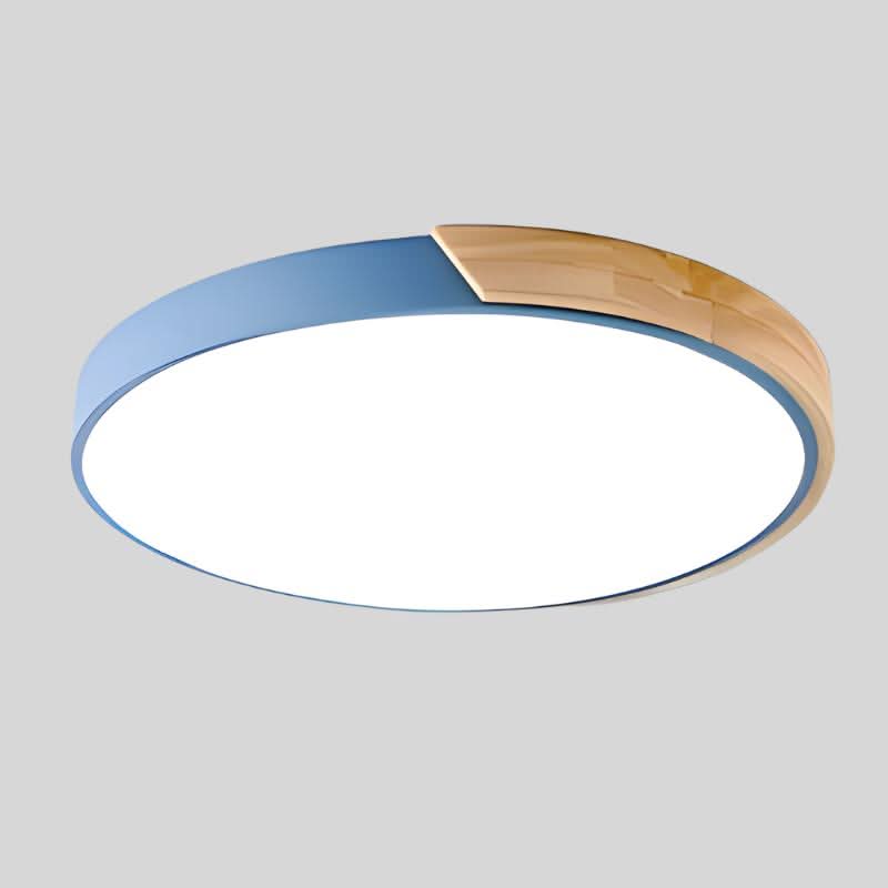 Minimal Wood LED Ceiling Light – Round Design, 23–30cm