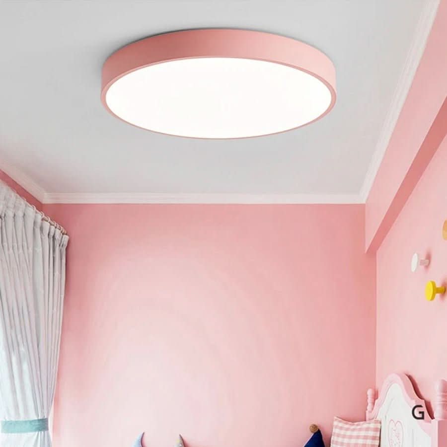 Minimal Wood LED Ceiling Light – Round Design, 23–30cm