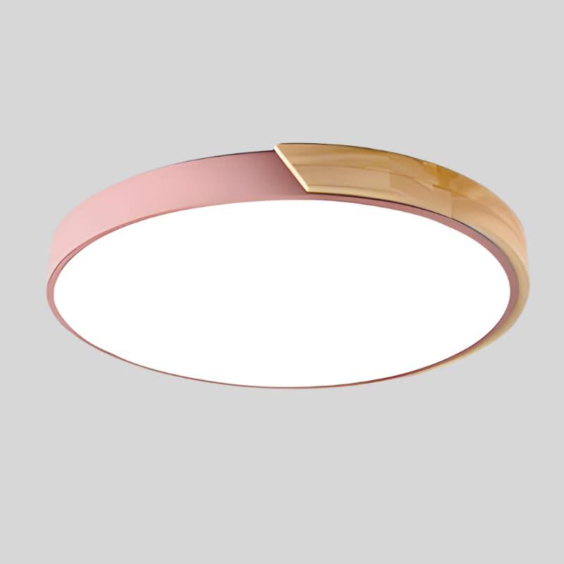 Minimal Wood LED Ceiling Light – Round Design, 23–30cm