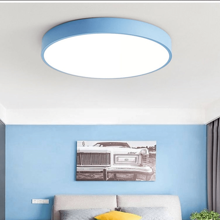 Minimal Wood LED Ceiling Light – Round Design, 23–30cm