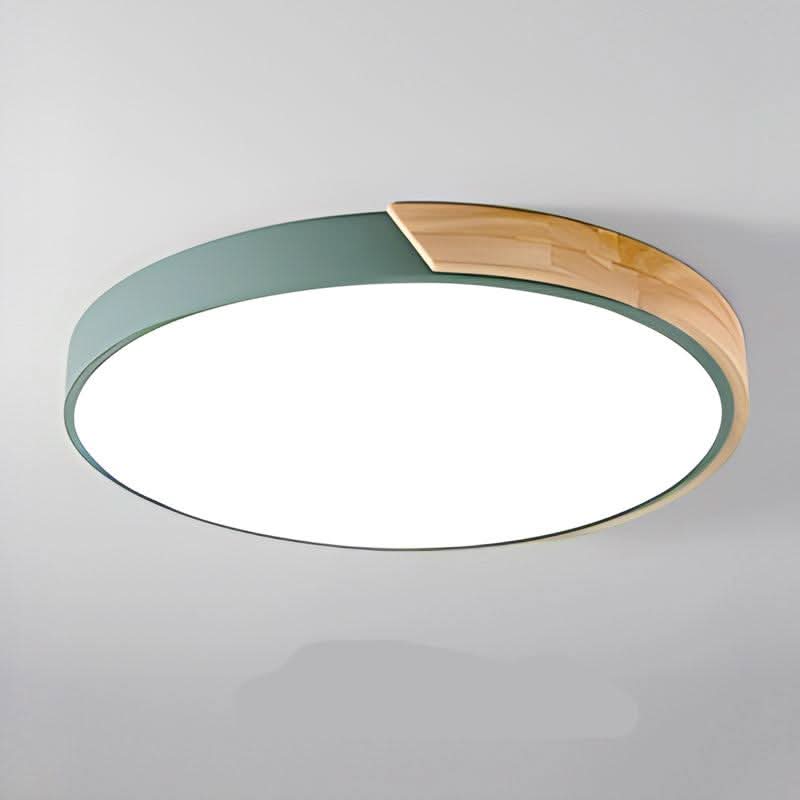 Minimal Wood LED Ceiling Light – Round Design, 23–30cm