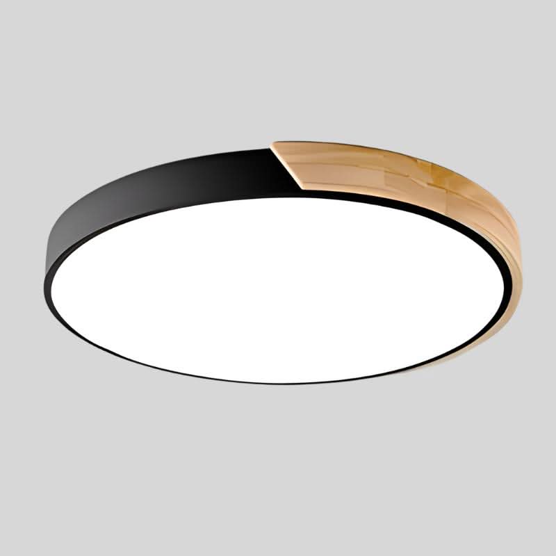 Minimal Wood LED Ceiling Light – Round Design, 23–30cm