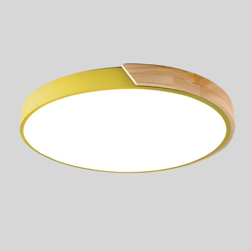 Minimal Wood LED Ceiling Light – Round Design, 23–30cm